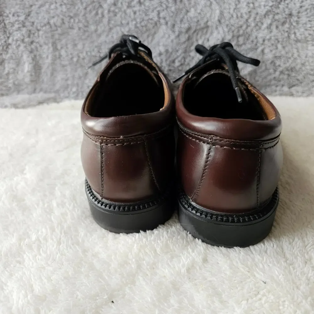 Dockers Men's Gordon Cap Toe Leather Lace Up Oxford Shoes Size 13M Cognac‎ Work